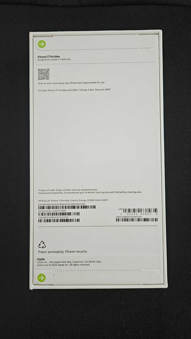 iPhone 17 Pro Max 512GB оранжевый