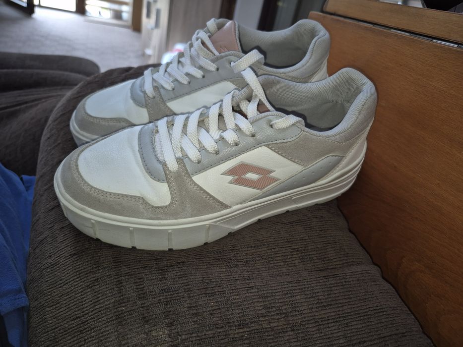 Pantofi sport Lotto, alb/gri, marimea 37