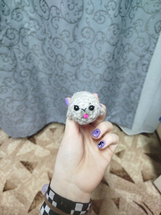 Тюлень вязаный из пряжи