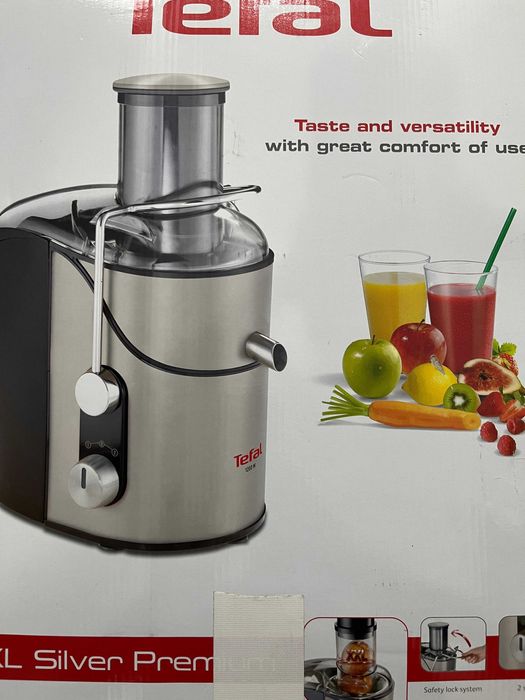 Storcator de fructe Tefal ZN655H, 1200 W, Recipient suc 1.25 l, Recipient pulpa 2 l, 2 Viteze