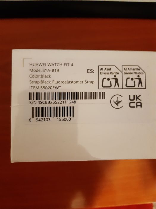 Смарт часовник HUAWEI WATCH FIT 4 SYA-B19