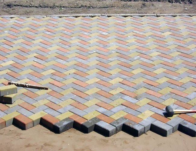 Укладка брусчатки