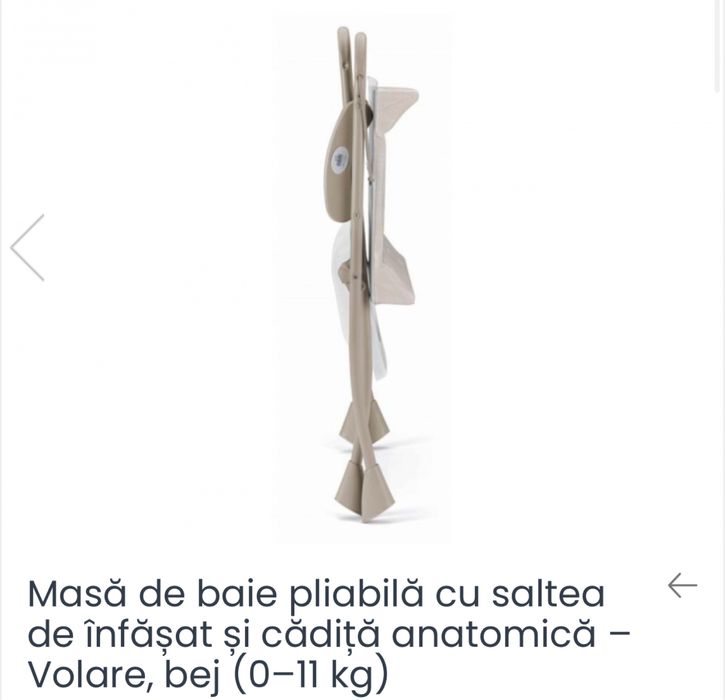 Saltea de infasat si cada de baie bebelus