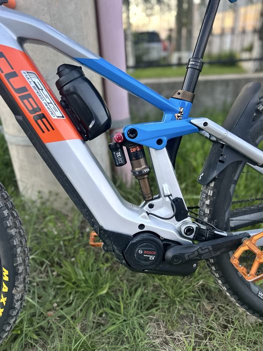 Bicicleta electrica Cube Stereo Action Team, full suspension, Ebike, S, 625, carbon