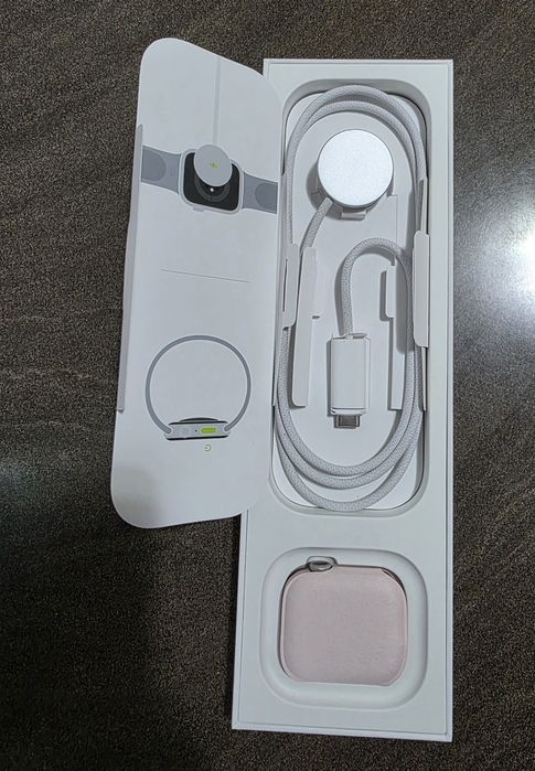 Apple Watch 9, GPS, Carcasa Pink Aluminium 41 mm, Light Pink Sport Ban