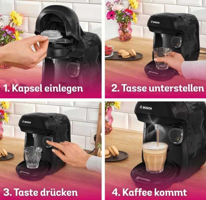 Bosch Tassimo-кафемашини,1400 W (+ кафе капсули)