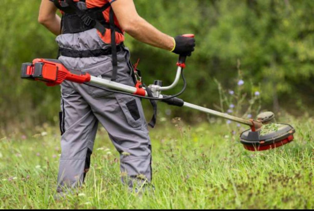 Триммер бензиновый садовый.