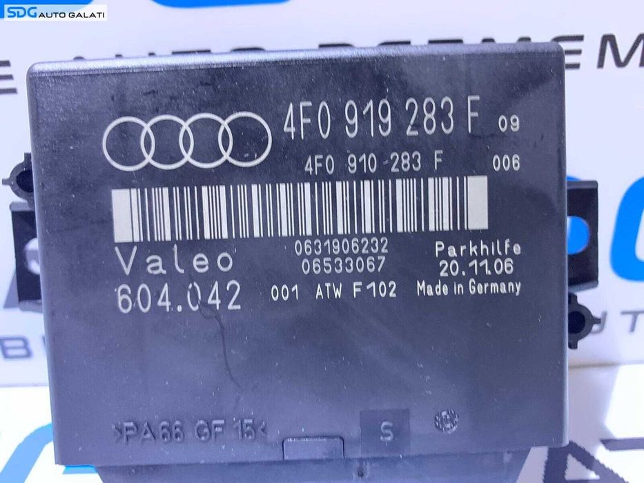 Unitate Modul Calculator Senzori Parcare PDC Parktronic Audi A6 C6 4F 2004 - 2011 Cod 4F0919283F [2626]