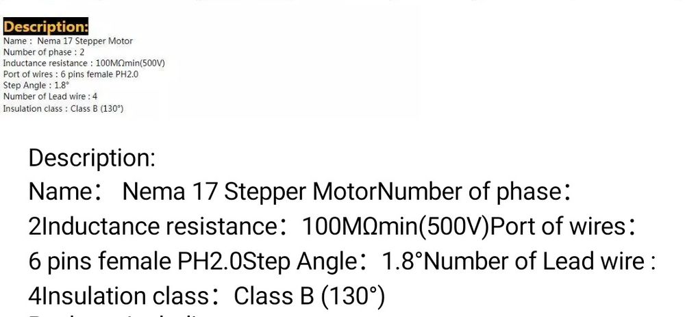 Motor pas cu pas Nema17