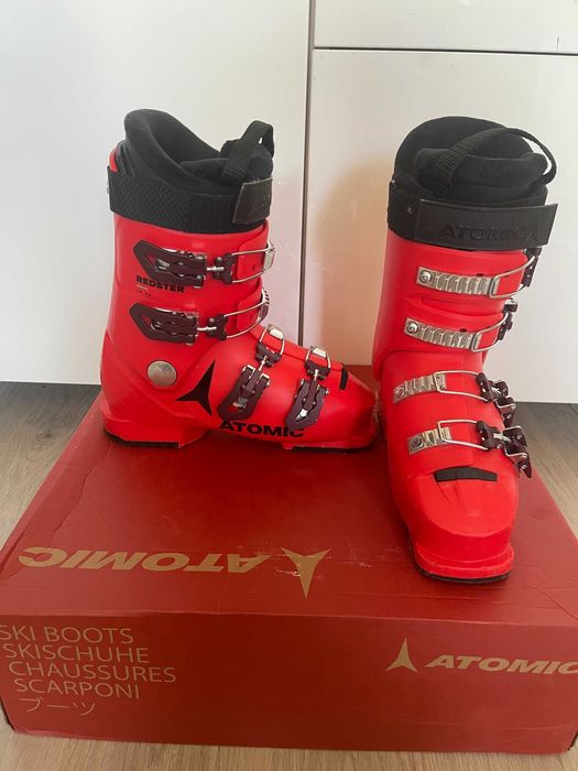 СКИ SL 131  FIS Norm + Обувки №36 Atomic JR 60 + щеки Leki 100см.