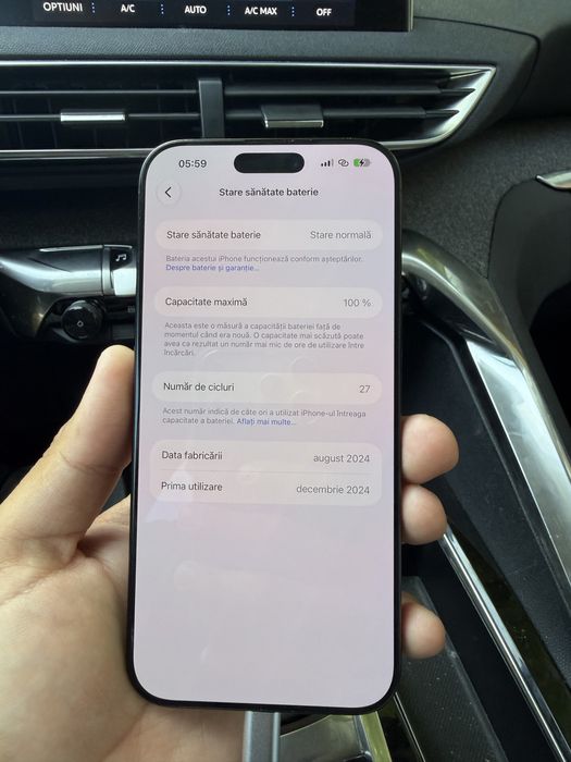 Iphone 16 pro max 256 gb 24 cicluri