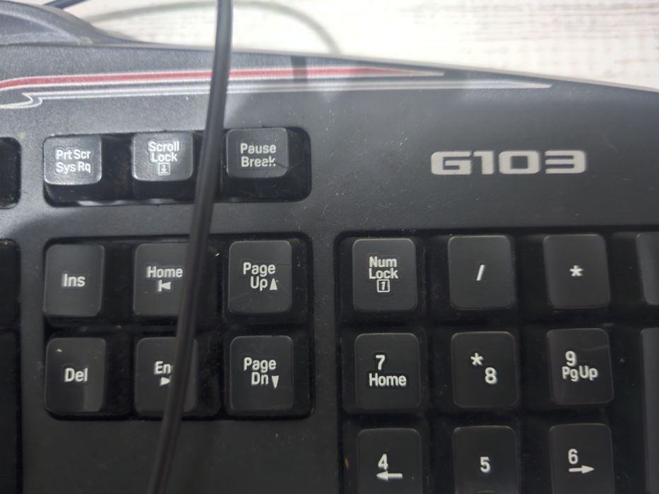 Tastatura gaming Logitech G103, Negru