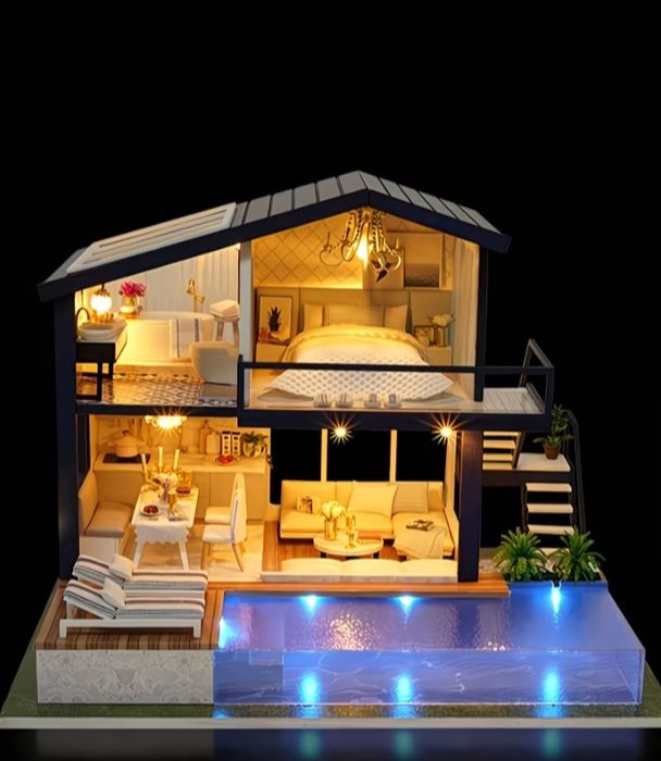 LED Yoritgichli Miniatyura Villa Uy