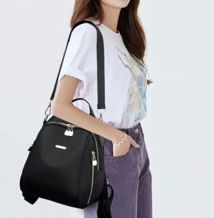 Рюкзак плащевка черный