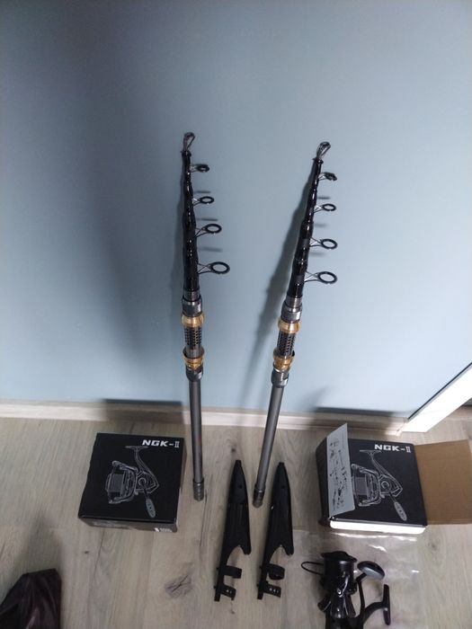 Риболовен комплект за шаран 2 бр телекарп  +  макари