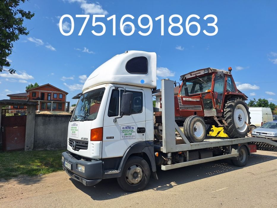 Tractări auto, Platformă - transport utilaje