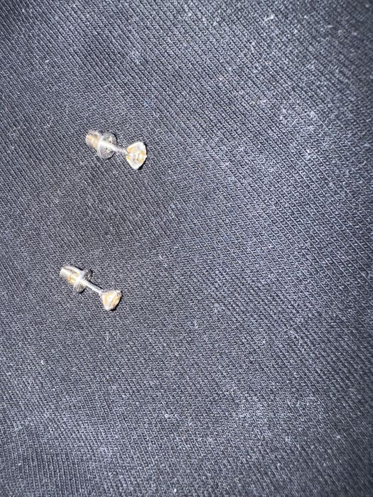 Серьги гвоздь серебро