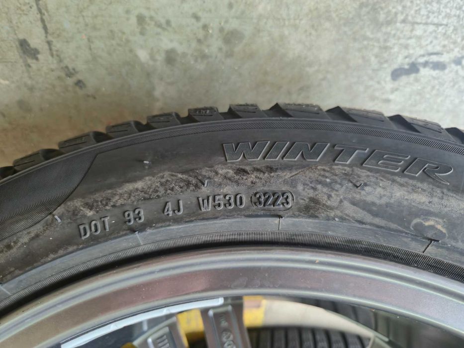 4 ROTI Jante + Anvelope Aliaj - 5x112 245/45/18 - PIRELLI IARNA - CA NOI - DOT 2023 DEMO Showroom 2023 OEM VW Passat Arteon Skoda Seat