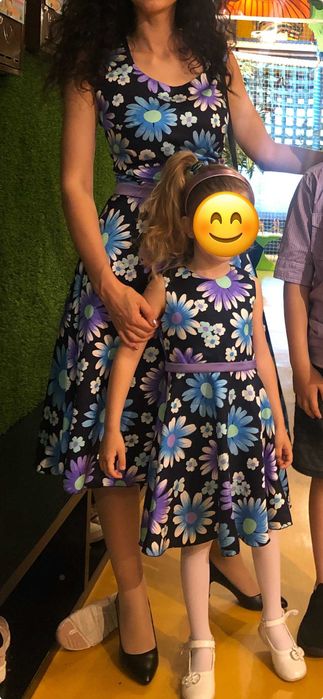 Рокли за майка и дъщеря Mini me