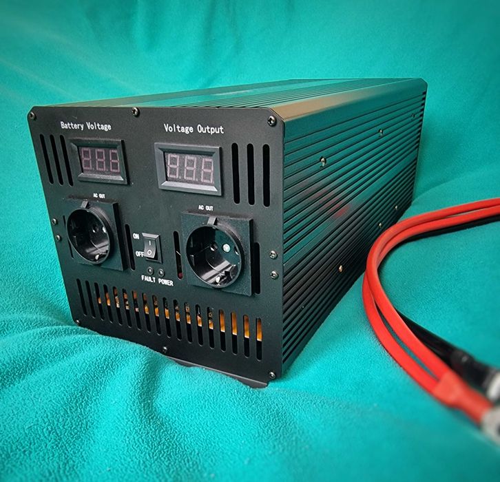 Инвертор Висок клас 4000w/8000w 24v - 220v ПЪЛНА СИНУСОИДА Солар батер