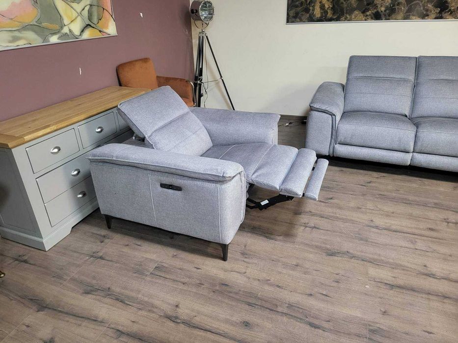 Сив комплект от плат двойка и фотьойл с електрически релакс механизъм