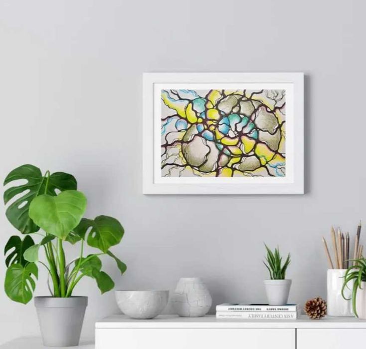 Рисунка моливи с рамка дизайн уникат закодирани положителни послания