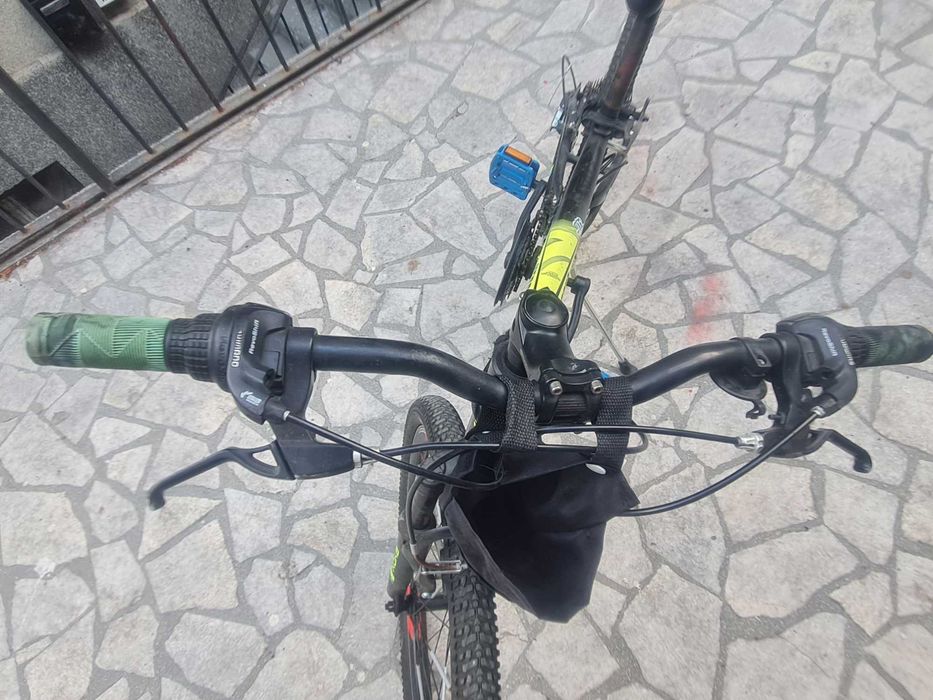 Велосипед със скорости Byox - Versus 24, черно-жълт