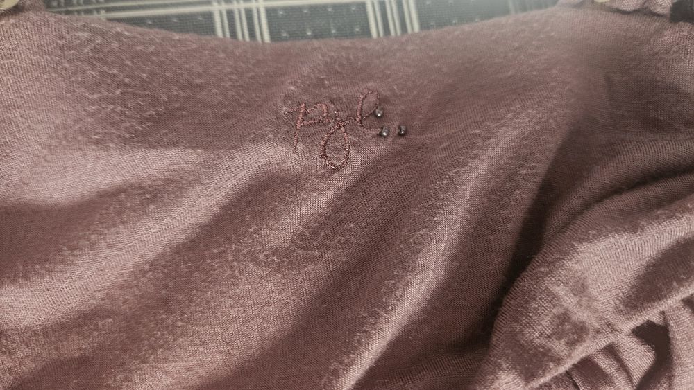 Pepe Jeans дълга памучна кафява рокля S