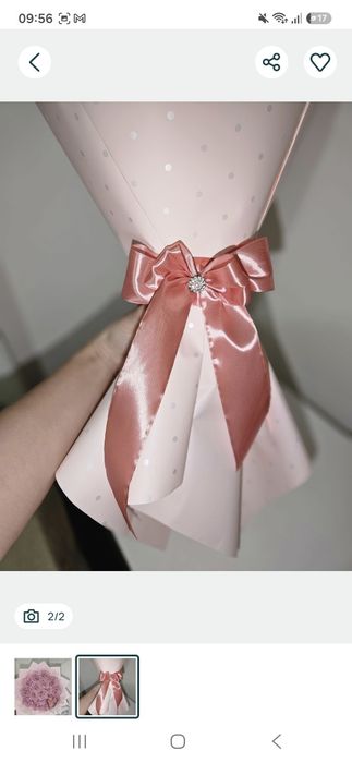 Buchet Trandafiri Roz cu Sclipici!