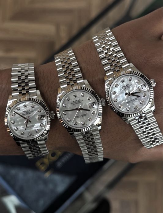 Rolex Date-Just Diamond 31 Mother of Pearl Dial
