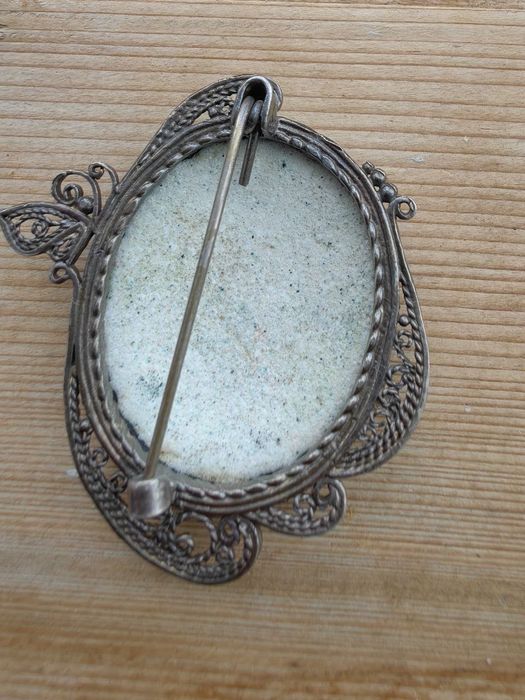 Брошь финифть, Советских времен,