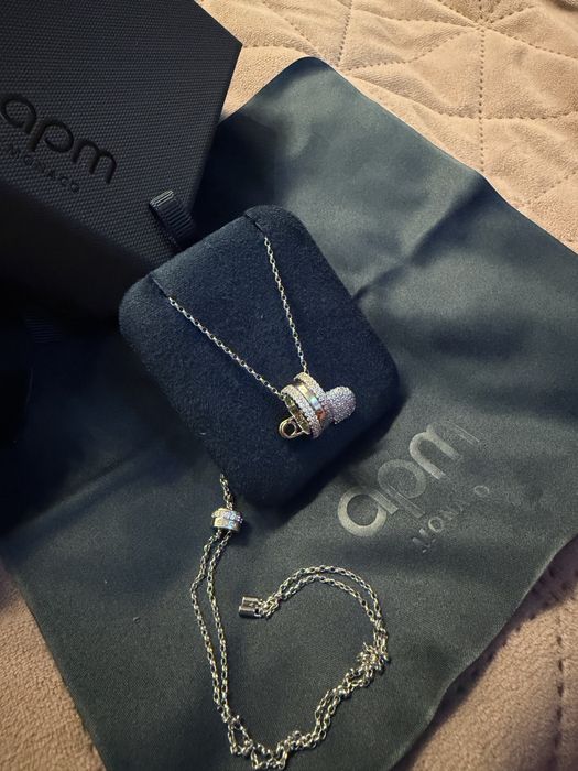 Colier apm MONACO ajustabil cu pandantiv tip „Safety Pin”