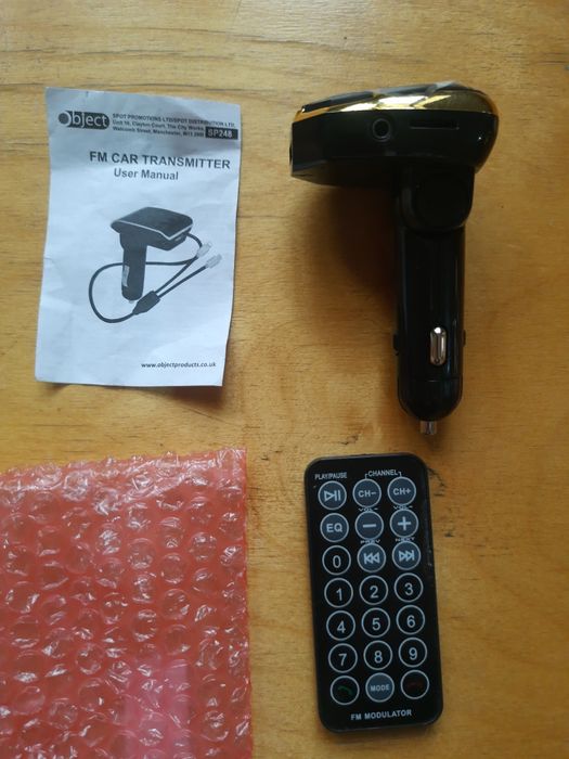 Авто FM моделятор.OBJECT SP 248.MP3+FIESHKA,SD+Bluetooth+FM radio+USB.
