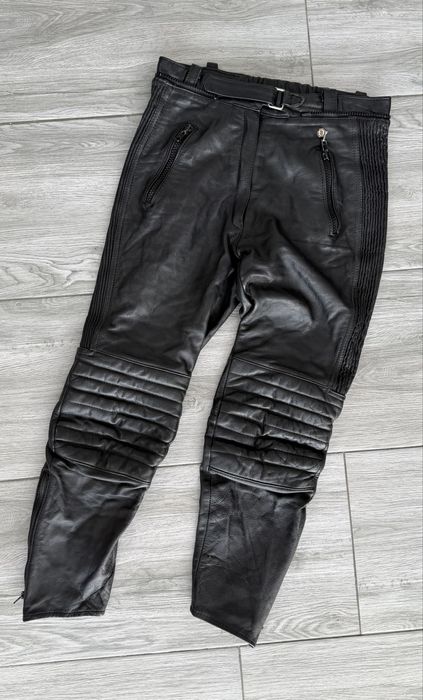 Pantaloni moto piele