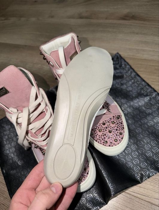 Philipp Plein Crystal High-Top Sneakers