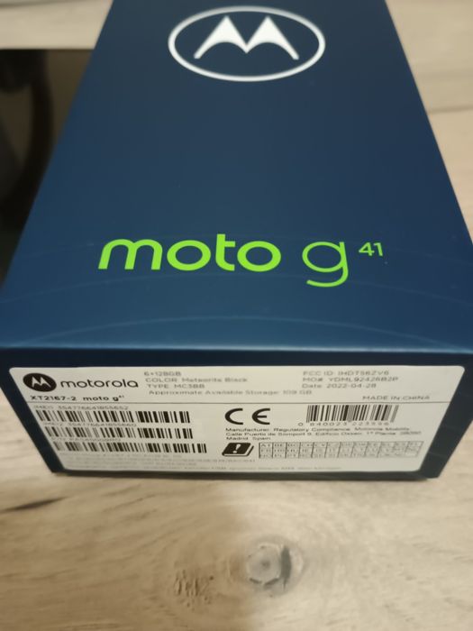 GSM Моторола g41-син 6GB/128GB с чисто нова батерия !!!