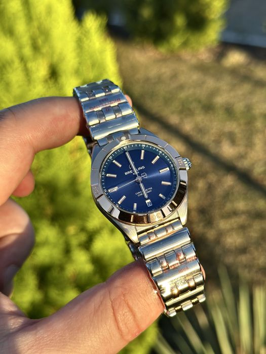 Breitling Chronomat  Blue Dial 36,mm lady