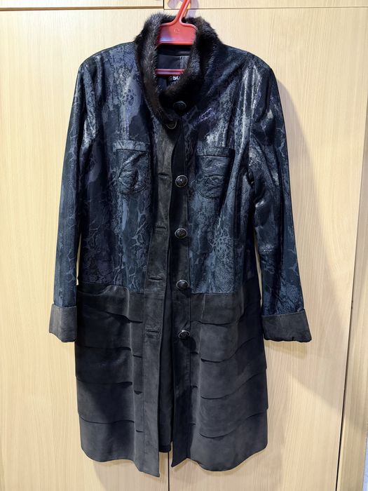 Пальто демисезонная натуральная кожа