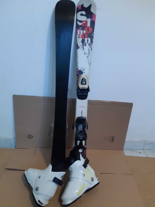 Schiuri copii Salomon fete set schi cu clapari ca noi buyback