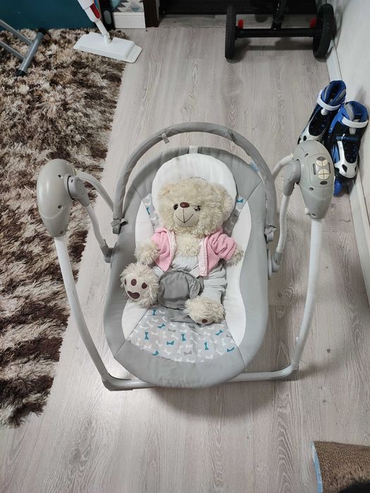 Детский шезлонг-качалка