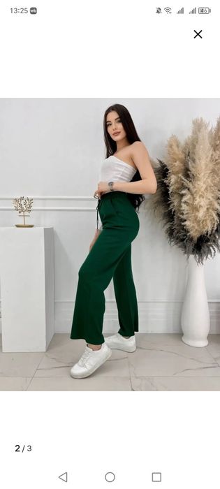 Брюки палацо в рубчик. Новые