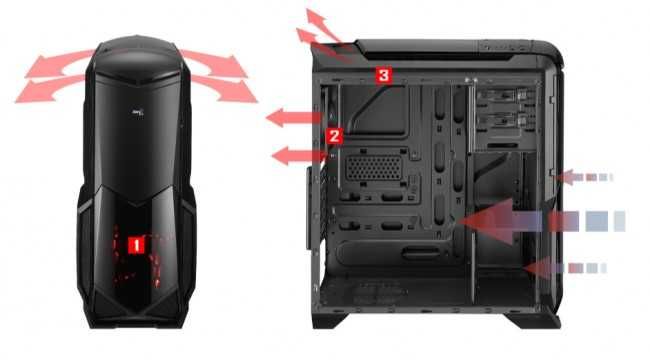 NOUA - Carcasa PC - Aerocool BattleHawk Black - Middle Tower - cu/ fara SURSA ATX - NEW - La Cutie