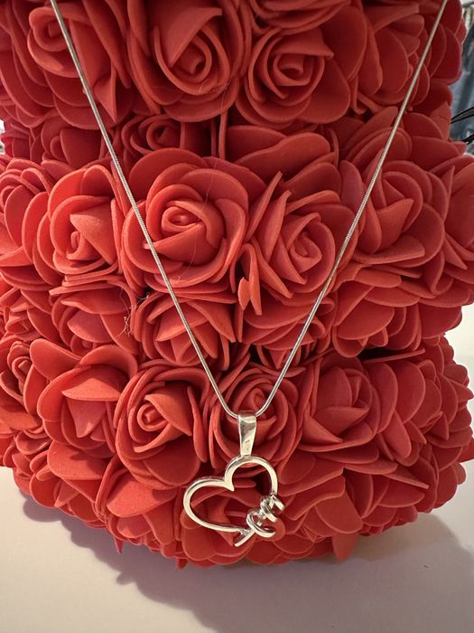 Сребърно колие - Сърце