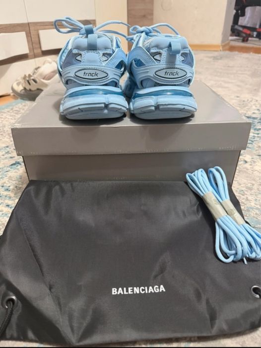 Balenciaga track baby blue