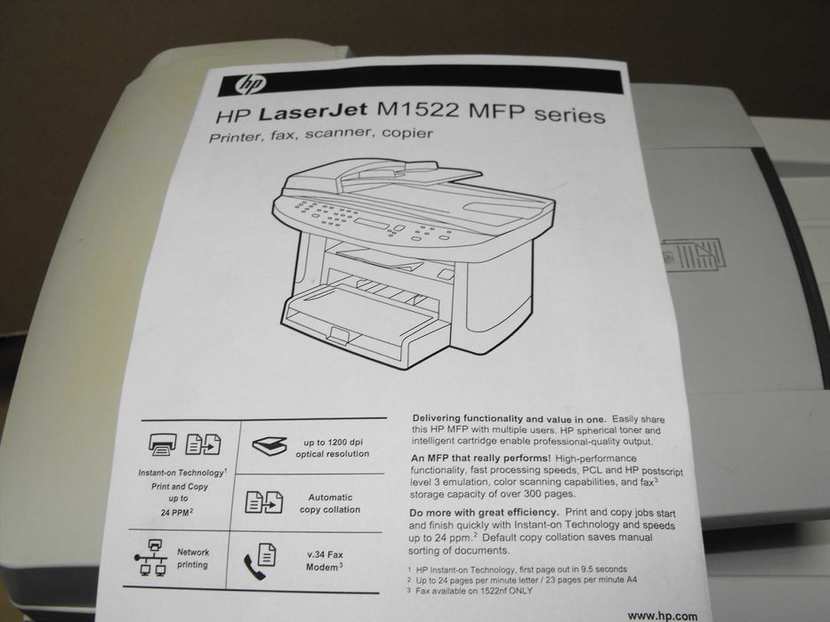 Лазерен принтер, копир, скенер МФУ HP M1522N