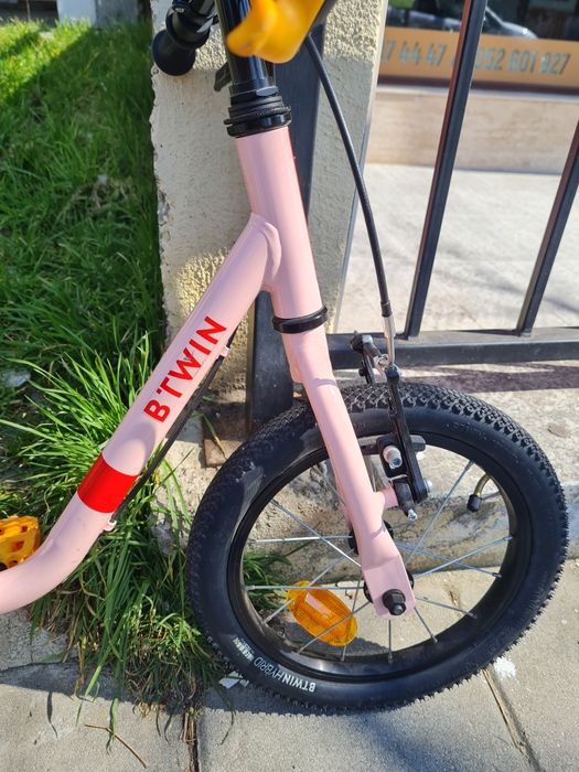 BTWIN ДЕТСКИ ВЕЛОСИПЕД 14 инча, модел с и без педали, колело 2 в 1