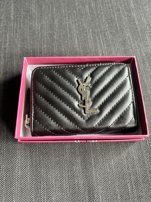 Portofel YSL (Saint Laurent) damă, negru nou în cutie