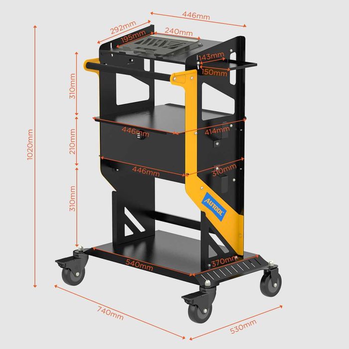 Професионална количка за инструменти за автосервиз, AUTOOL T23