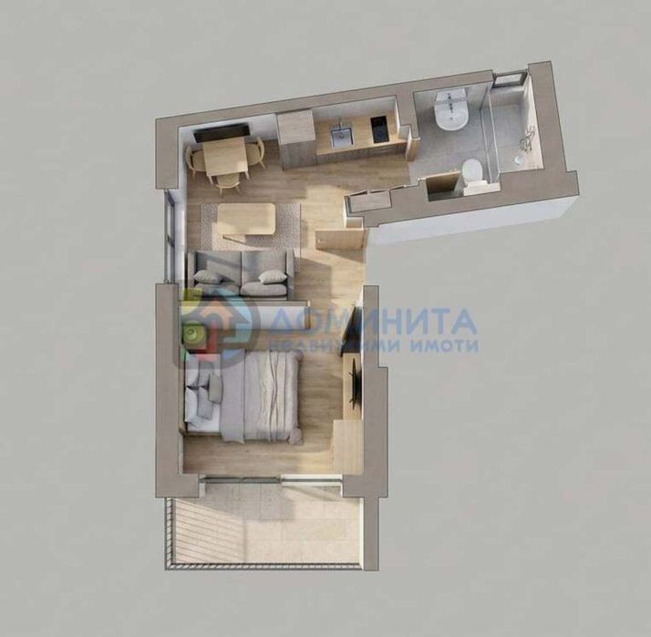 Продава се Двустаен апартамент в Приморско - 38 кв.м за 926 €/кв.м - Снимка #1