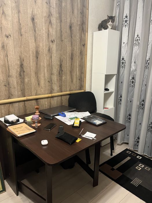 Стол раскладной, 2 стула, шкаф